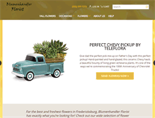 Tablet Screenshot of blumenhandlerflorist.com